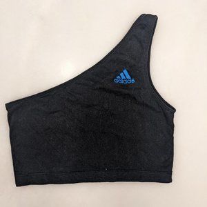 Frankie Collective Upcycled Adidas One Shoulder Crop Tank M
